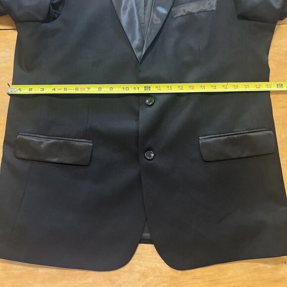 Men's Tuxedo Jacket Sz 54 Satin Collar&pockets 2 Button - Picture 7 of 12